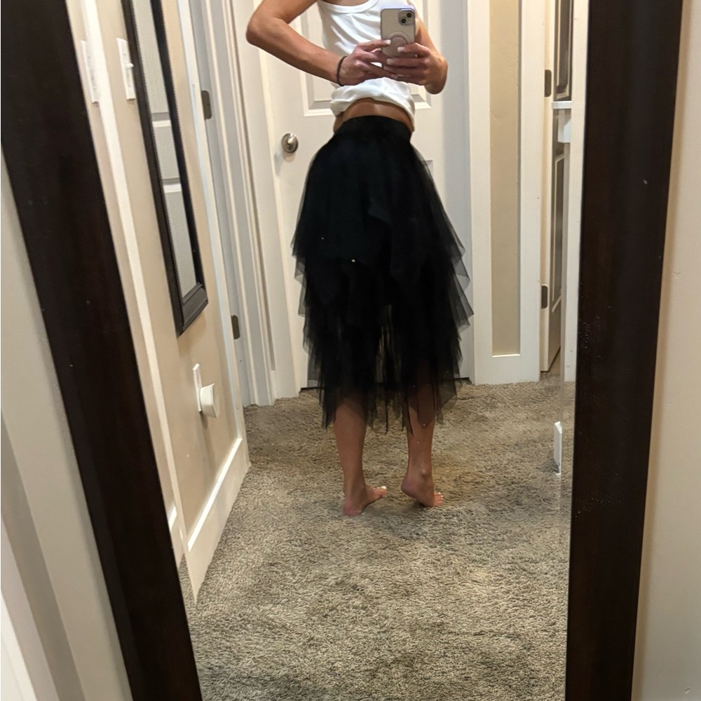 Black Layered Skirt
